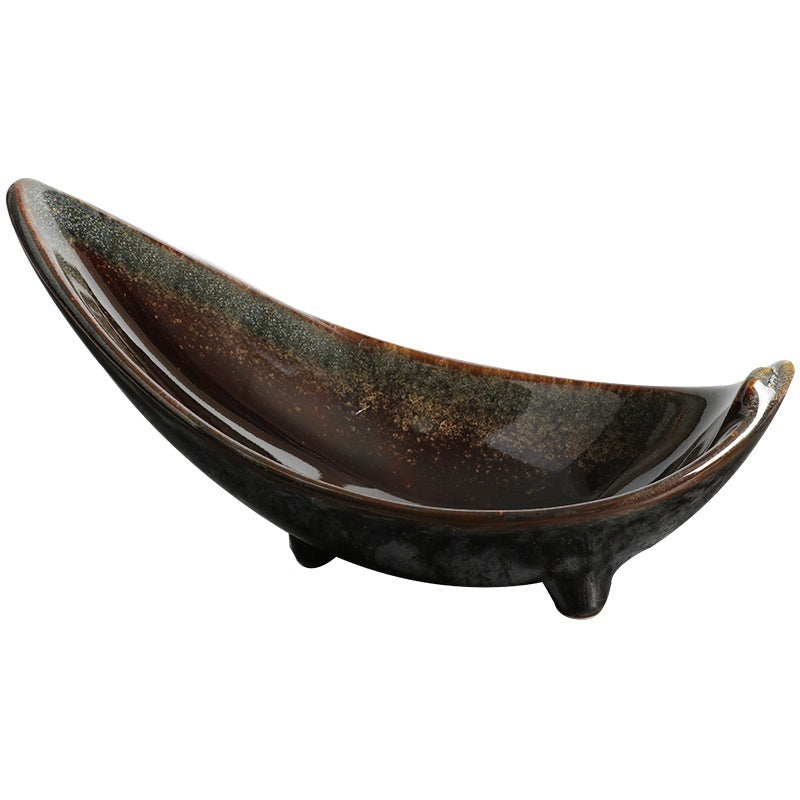 Tripod Angle Disc Creative Tableware Ceramic Plate Disc Plate Restaurant Matching Tableware Set