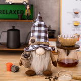 Coffee Faceless Doll Dwarf Ornaments