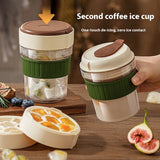 500ML Iced Brew Coffee Cup With Ice Cube Tray Leak Proof Versatile Iced Coffee Bottle For Home Office Travel Camping Tools