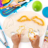 Kids Cooking Baking Set for Girl Boy, Real Baking Supplies Kits, Birthday Gifts for 3+ Year Old Girls, Kids Baking Utensils Includes Rolling Pins Chef Costume Hat and Apron Dinosaur