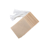 100pcs Natural Biodegradable Drawstring Filter Paper Bags for Coffee, Tea, and Food - Safe and  - Disposable Tea Brewer and Empty Tea Bag with Pine Leaf Powder and Herbs - Perfect for Brewing and Serving