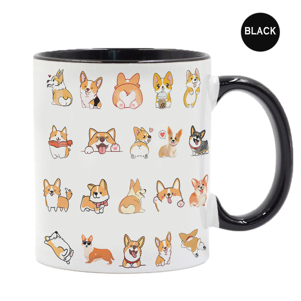 Corgi Ceramic Mug Office Home Coffee Cup