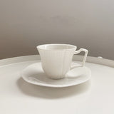 Vintage Girl Heart Relief Coffee Cup