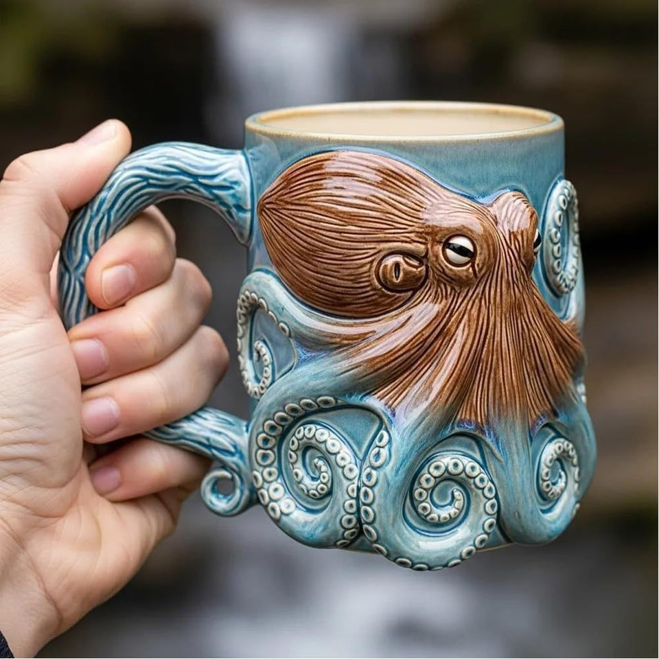 Creative Home Use Marine Animal 3D Coffee Cup