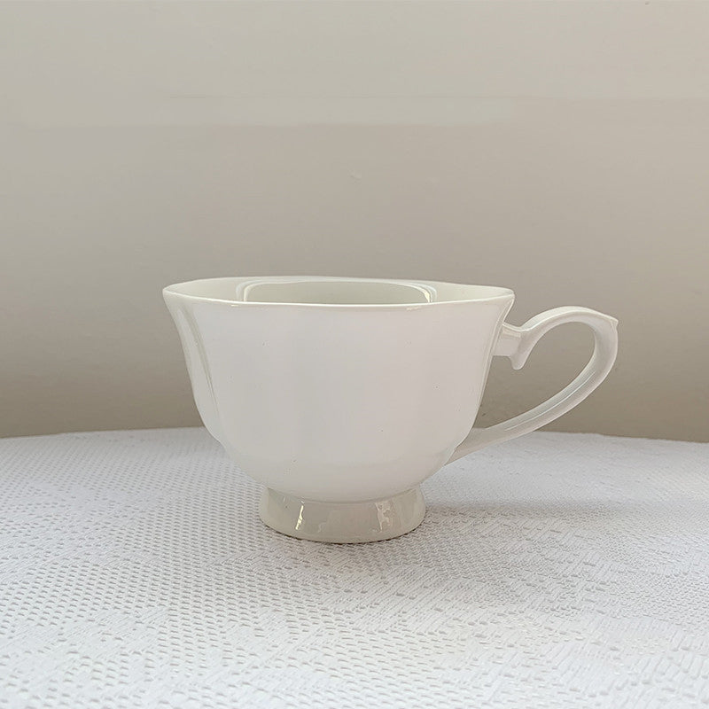 Vintage Girl Heart Relief Coffee Cup