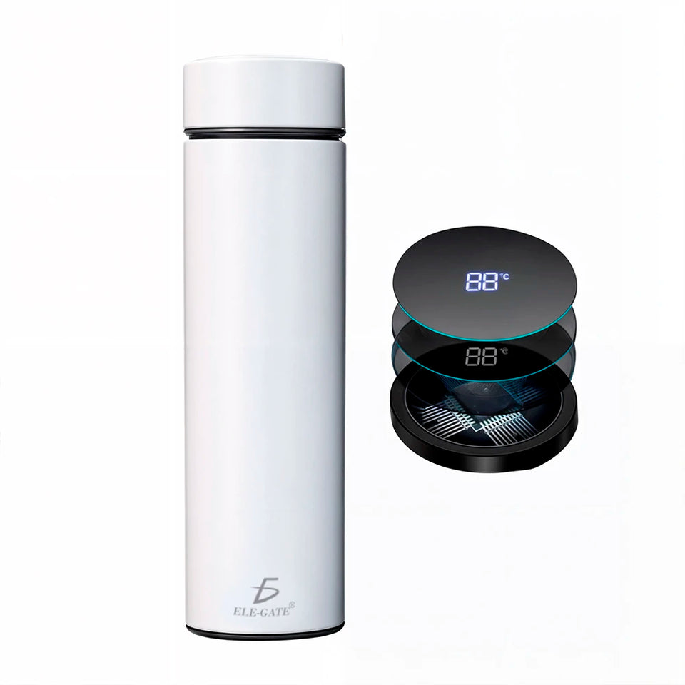 Smart Classic Design PC Material Vacuum Flask LCD Temperature Display Classic Style Hot Thermal Insulation Water Bottle for