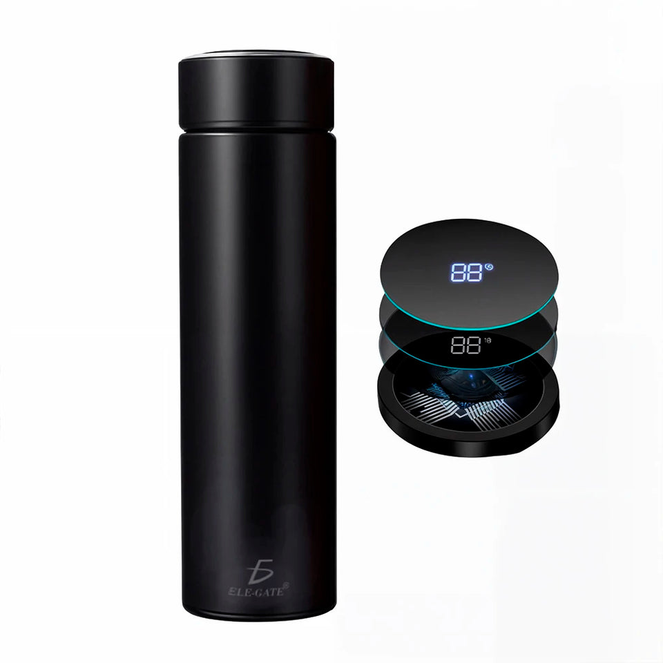 Smart Classic Design PC Material Vacuum Flask LCD Temperature Display Classic Style Hot Thermal Insulation Water Bottle for