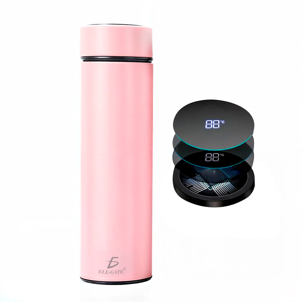 Smart Classic Design PC Material Vacuum Flask LCD Temperature Display Classic Style Hot Thermal Insulation Water Bottle for