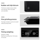 3kg/0.1g Coffee Scale with Timer Kitchen Tools Digital Multifunction Weighing Scale Pour Over Drip Espresso Scale LCD Display