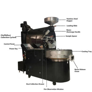 Factory Commercial 5kg 6kg 10kg 12kg Industrial Coffee Bean Roasting Machine Coffee Roaster