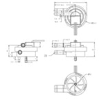 DC 5V Hall NPN Signal Flowmeter Specific Water Dispenser for Coffee Machine and Water Purifier Electronic Components