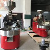 HW-60kg Double Drum Cast Iron Stainless Steel Gas Hot air Heating Commercial Coffee Roasters Coffee Bean Coffee Roaster Machine