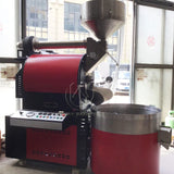 HW-60kg Double Drum Cast Iron Stainless Steel Gas Hot air Heating Commercial Coffee Roasters Coffee Bean Coffee Roaster Machine