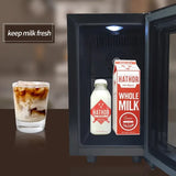 Vanace 12L Mini Refrigerator No Noise Cooler Storage Dairy Small Fresh Milk Fridge for Coffee Machine With Milk Box