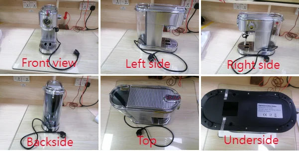 Office Ese Pod Cappuccino Coffee Maker Self Heating 19 Bar Espresso Coffee Machine With Milk Foam Maker