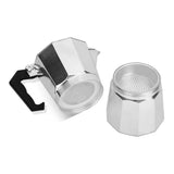 Alloy Mocha Pot 1 Cup 50ml Home Coffee Pot Household Octagonal Moka Coffee Tools