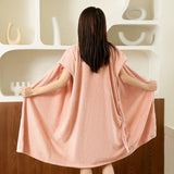 Factory  Coral Velvet Wearable Bath Towel Bathrobe Thickened Soft Water Absorbing Women Cross Strapped Skirt Family Bathroom