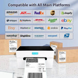 4 Inch Logistics Courier Order Sku Mail 100 X 150 Inkless Barcode QR Code Shipping Label Printer 4X6 Blue Tooth Thermal Printers