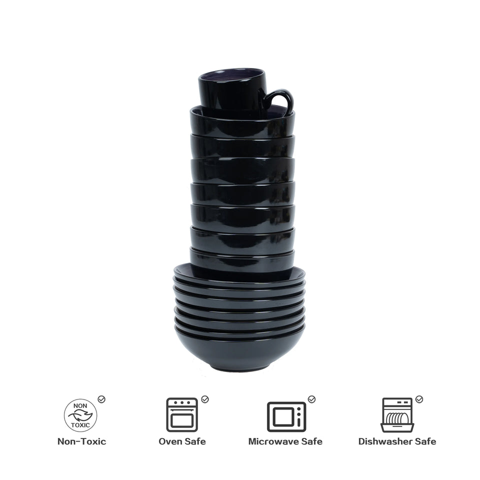 56pc Handpainted Elegant Purple Ceramic Dinner Plate High Quality Kitchen Coffee Mug Premium Dinnerware Sets Party Festival