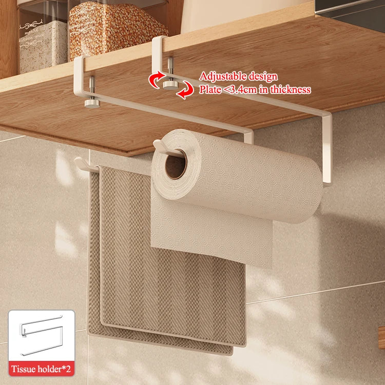 Punch-free Cabinet Lower Hook Kitchen Storage Coffee Cup Kitchen Utensils Hanger Upside Down Drip Cup Rack