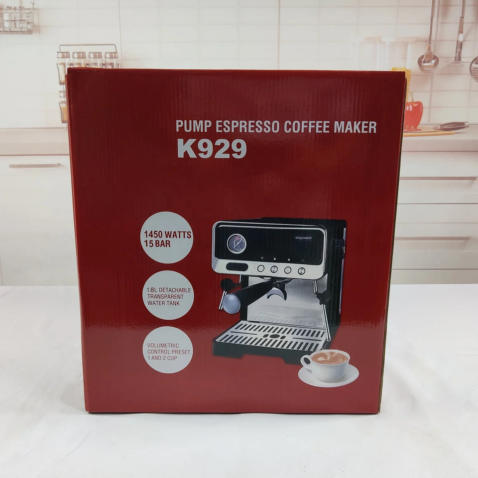 Customized Cheap Portable Semi-automatic Italian Home Office Coffe Coffee Machine Espresso Coffee Maker