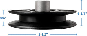 194326 Idler Pulley Compatible with Mower Drive YT3000 YET4000 GT6000 YTH21K46 Lawn Mower with 42" 54" Deck Replace 532194326