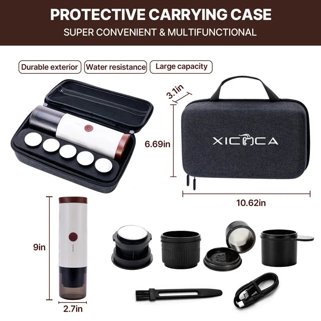 New Design TK03 Portable Capusle ESPRESSO Coffee Machine USB Charging Travel Mini Coffee Maker With Heating Function