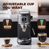 CAFELFFE 19 Bar Semi-Automatic Espresso Coffee Machine Hot/Cold Mode NS/DG/ESE Pod Capsule Powder Electric 4-IN-1 for Household