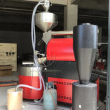 HW-60kg Double Drum Cast Iron Stainless Steel Gas Hot air Heating Commercial Coffee Roasters Coffee Bean Coffee Roaster Machine