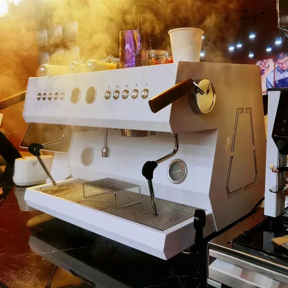 Stocked Smart Automatic 2 Groups Italian Commercial Professional Express Coffe Coffee Maker Espresso Coffee Machine