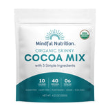 Organic Skinny Hot Cocoa Mix | 40 Serving Size 3G | Sugar Free Hot Chocolate 4.2Oz