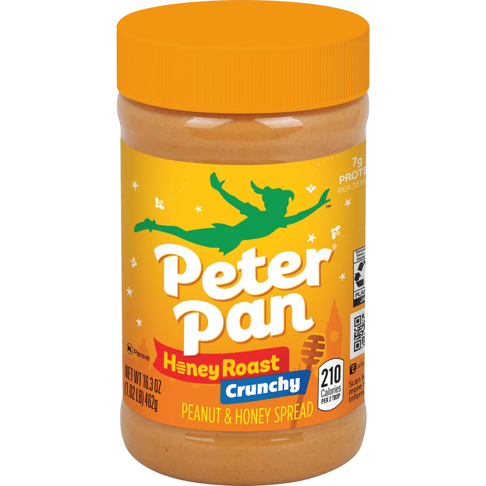 Crunchy Honey Roasted Peanut Butter, 16.3 Ounces