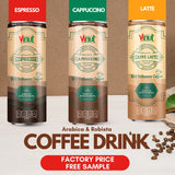 VINUT 280ml Cold Brew Coffee Arabica Robusta Non-GMO Dairy & Gluten-Free Private Label Factory Pricing with Free Sample