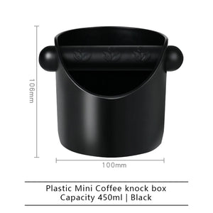 Coffee Knock Box For Grind Waste Grounds Dump Anti-slip Pad Shock-Absorbent With Removable Bar Espresso Maker Cafe Barista Tools