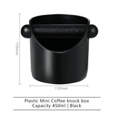 Coffee Knock Box For Grind Waste Grounds Dump Anti-slip Pad Shock-Absorbent With Removable Bar Espresso Maker Cafe Barista Tools