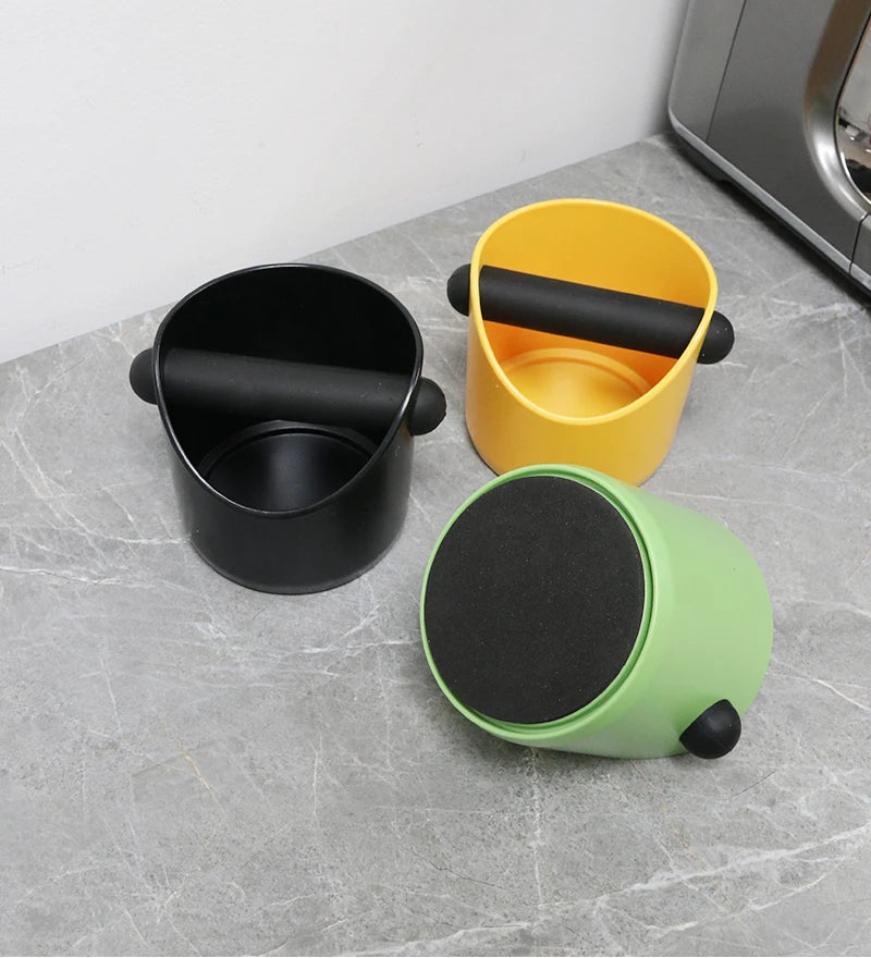 Coffee Knock Box For Grind Waste Grounds Dump Bin Anti-slip Pads Shock-Absorbent With Removable Bar Espresso Maker Barista Tools