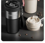 Coffee Cup Cold And Hot Insulated With Filter Chamber Office And Leisure Stainless Steel Cup  Ice Cubes Hold