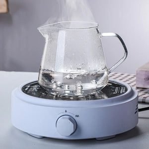 Pour Over Coffee Maker Set, Borosilicate Glass Coffee Server with Cleaning Brush, Pour Over Coffee Dripper Carafe for Home Cafe