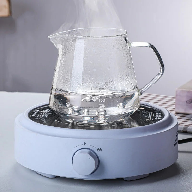Pour Over Coffee Maker Set, Borosilicate Glass Coffee Server with Cleaning Brush, Pour Over Coffee Dripper Carafe for Home Cafe