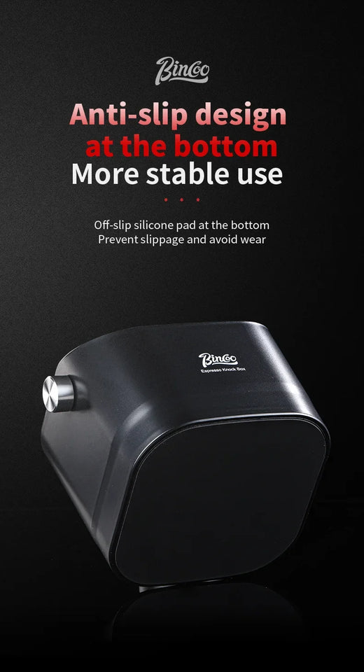 Bincoo Coffee Knock Box Espresso Grounds Container Dump Bin Bucket Anti Slip Powder Beveled Residue Home Cafe Bar Barista Tools