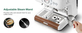 Coffee and Espresso Maker Combo All in One Coffee Machine, 20 Bar Cafe Espresso Machine with Milk Frother for Latte Cappuccino