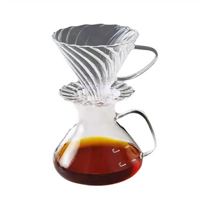 A52Q-Coffee Maker Set With Pour Over Function Coffee Sharing Pot Featuring Scale And Filter Cup For Home Or Office 450ML