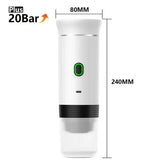 Portable 3-In-1 Coffee Machine Hot And Cold Water Manual Espresso Machine Compatible With Capsules And Powders Of All Sizes