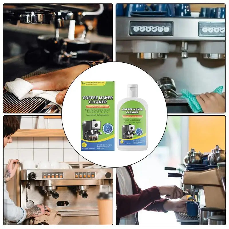 Coffee Machine Cleaner 100ml Espresso Coffee Maker Cleaner Coffee Maker Liquid Cleaner Descaler Beverage Stain Remover