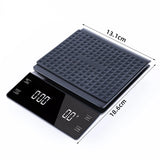 Coffee Scale with Timer 0.1g High Precision Digital Rechargeable for Pour-Over Coffee Espresso Portable Scale for Kitchen Use