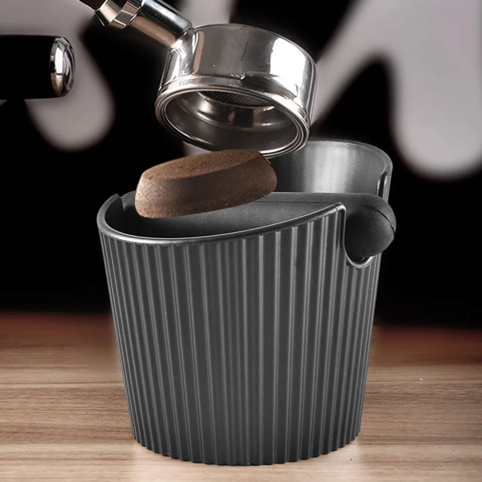 Commercial Knock Box Large Capacity Barista Standing Coffee Knock Box Includes Barista Cloth And Trash Bag For Cafe Use