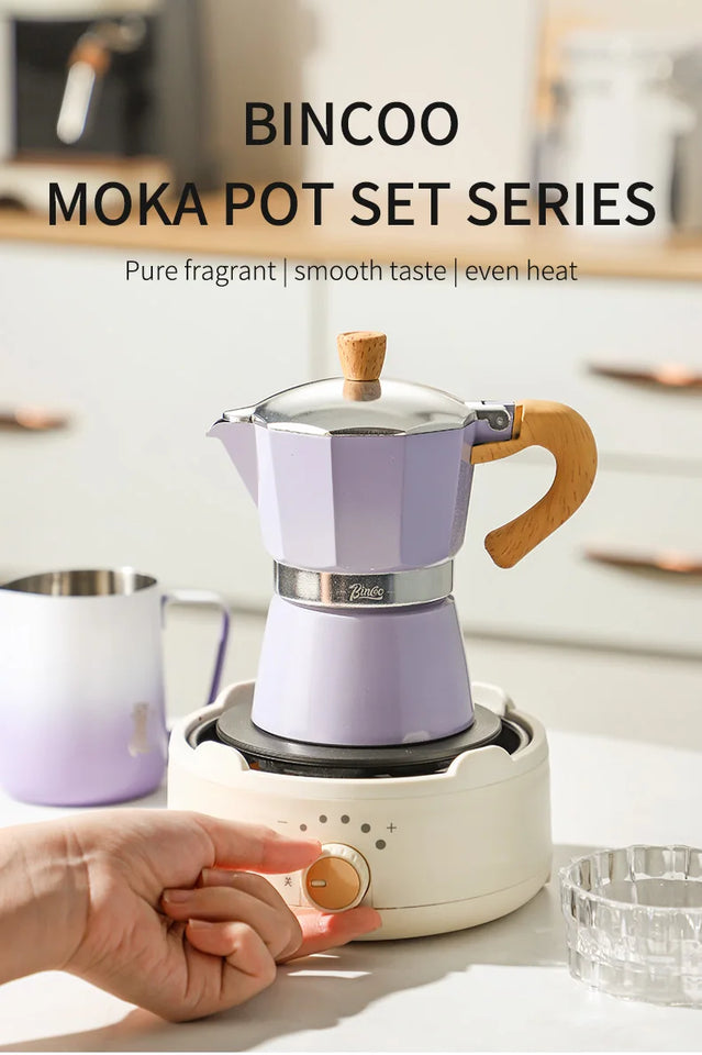 Coffee Moka pot 150ml Classic Italian Espresso Maker Extraction Hand Brewing coffee Pot Barista Coffee Machine Coffee Utensil