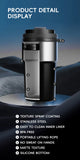 Coffee Cup Cold And Hot Insulated With Filter Chamber Office And Leisure Stainless Steel Cup  Ice Cubes Hold