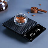 Coffee Scale with Timer 0.1g High Precision Digital Rechargeable for Pour-Over Coffee Espresso Portable Scale for Kitchen Use