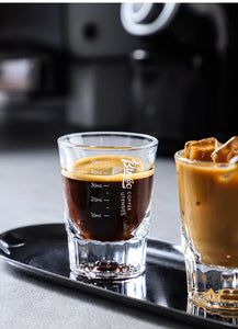Bincoo Espresso Measuring Cup, Glass Espresso Extraction Cup, Ounce with Scale, Small Milk Cup, Milk Can, Coffee Cup, 50ml